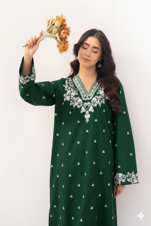 Asim Jofa Pure Lawn 2PC Embroidered Unstitched Suit - Summer Collection 2026 (Black)